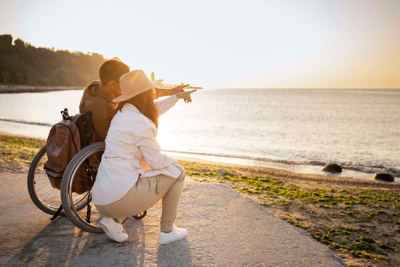 Travel with electric wheelchair